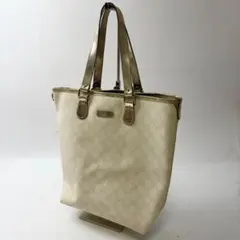 グッチ トートバッグ グッチシマ ホースビット 革 白 FO180 - メルカリ