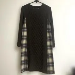【SOUP】 ニットワンピース 9号 Mサイズ ブラウン