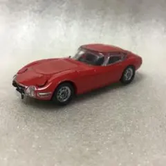 トヨタ　2000 GT ミニカー　赤　1/64