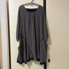 【美品】チュニック　大きいサイズ　ゆったり　おおきめポケット　体型カバー