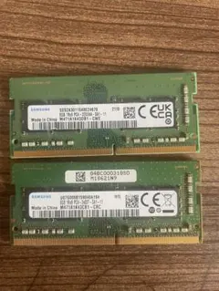 Samsung DDR4 8GB 3200MHz メモリ 2枚セット - メルカリ