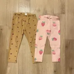 【2枚セット販売】GAPベビーレギンス ボトムススパッツ18-24ヶ月 90cm
