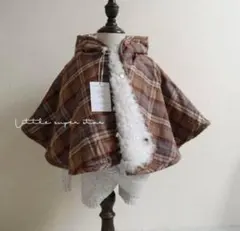 lss sheep boa poncho ポンチョ　韓国子供服　海外子供服