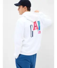 ヴィンテージ ソフトミックスフォントGAPロゴ プルオーバー パーカー