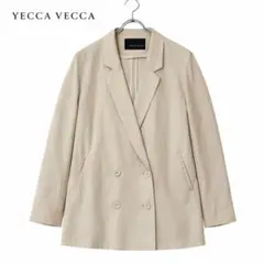 YECCAVECCA テーラードジャケット　ダブル　ベージュ　極美品　人気　春夏