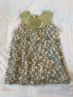 値下げ中　familiar 花柄刺繍ノースリーブワンピース