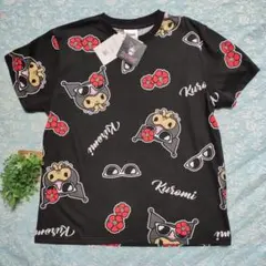新品 M マイメロディ クロミ Tシャツ 半袖 黒 サングラスハイビスカス