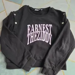 ☆EARNEST THEZIDDY 黒 スウェットトレーナー☆
