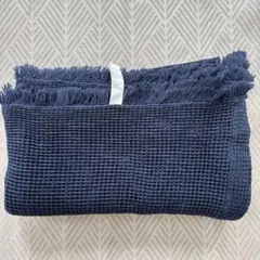 無印良品 ワッフルケット ネイビー シングルのサムネイル