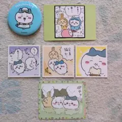 ハチワレ ステッカー&缶バッジ