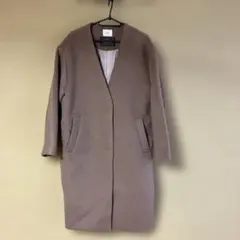 ローリーズファーム　ロングコート ノーカラー メリノ ベージュ　試着のみ