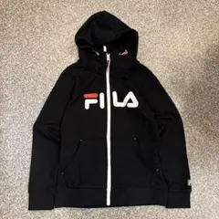 【300オク】② FILA ジップアップ パーカー ブラック 美品