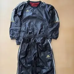 adidas 黒 ジャージ 150 上下セット