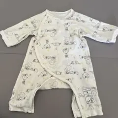 スヌーピー柄 新生児用ロンパース