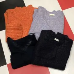 セーターまとめ売り4枚セット　earth/Helm 251141
