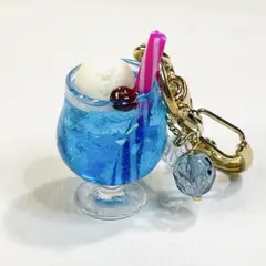 4 クリームソーダブルー　キーホルダー