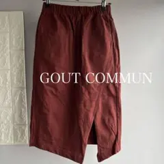 GOUT COMMUN グーコミューン タイトスカート 赤