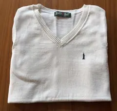 EASTBAY ホワイト Vネック スクールベスト