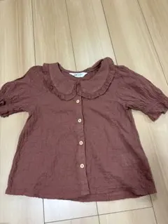 H&M フリル半袖シャツ 120