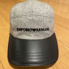 EMPORIO ARMANI ウール混 キャップ グレー
