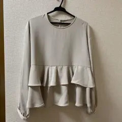 INGNI  フリル切替ペプラムブラウス