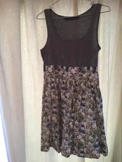 ZARA 花柄ワンピース タンクトップ