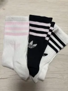 アディダス ストライプソックス 3足セット 23-25