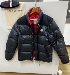 モンクレール ヒマラヤ？　濃紺　コンバーチブルダウンジャケット/ベスト　Lサイズ