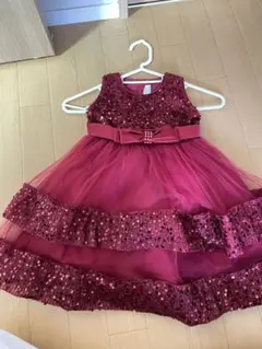 ワインレッド フォーマルドレス 100cm