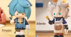 原神 ドレスアップドリームちびシリーズ 行秋アルベド POPMART フィギュア