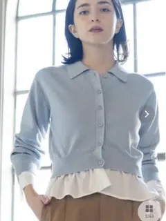 ❗️お値下げ❗️ OPAQUE.CLIP ポロシャツドッキングニット【洗濯機OK