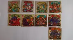 旧ビックリマンシールチョコ版 18弾ヘッド吉福SAI,吉福TOU,ファントム王他