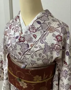 「かおりん様専用」花柄　小紋　着物と帯のセット
