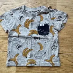 Buddy Lee キッズ Tシャツ 60cm グレー バナナ総柄 半袖のサムネイル
