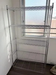 5段 スチールラック シルバー