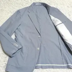【未使用級】UNIQLO ユニクロ 感動ジャケット シアサッカー L 2022年