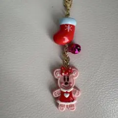 ディズニー ミニーちゃん クリスマス ジンジャーマン キーホルダー