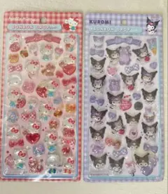 【正規品】キティ&クロミ ボンボンドロップシール 第2弾　２枚セット