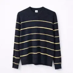 00s old Gap cotton ニット　薄手　長袖　ボーダー　M ネイビー