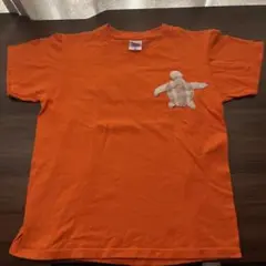 Printstar カメ柄ワッペン Tシャツ オレンジ 150のサムネイル