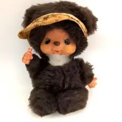 希少 昭和レトロ 当時物 セキグチ レインボー モンチッチ ぬいぐるみ