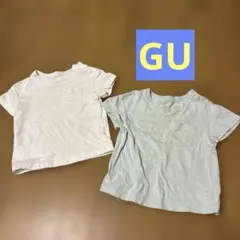 GU 胸ポケット付きTシャツ 2枚セットのサムネイル