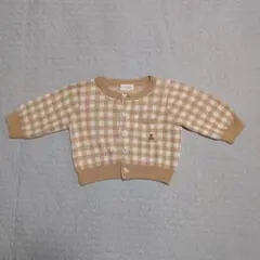 Ampersand チェック柄カーディガン