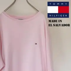 【大人気】90s TOMMY トミーヒルフィガー　ワンポイントロゴ Tシャツ
