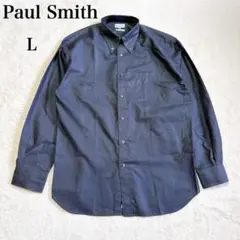 【極美品】ポールスミス 長袖シャツ ワイシャツ BD 上質 ビジネス 通勤 L
