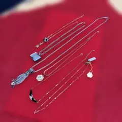 シルバー ゴールド ネックレス セット