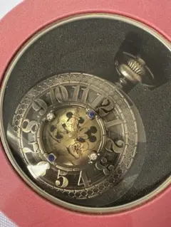 ディズニーキャラクター ラインストーン付レリーフ懐中時計