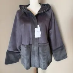 【定価29,000円】ショートコート　グレー　M　MEDOC　ヤマダヤ