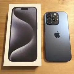 【傷なし美品】iPhone 15Pro ブルーチタニウム128GB SIMフリー