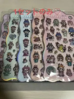 3Dシール ぷくぷくシール　5枚セット